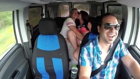 Fucking in a taxi