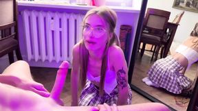 Asked My Friend to Check How I Give a Blowjob