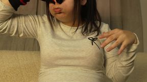 I Smell the Socks Which Are Very Smelly and It Makes Me Sneeze. I Keep Smelling