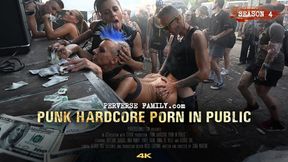 Perverse family fucked in public - Blond and hot brunette analed