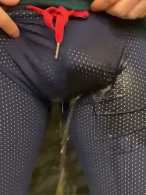 Jules' First Piss Desperation Challenge After Being Trained Many Times by His Flatmate Simon to Pee Himself, He Is Now Dared to