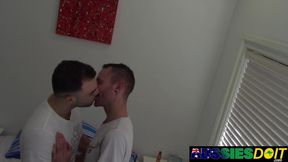 Aussie Bottom Lewis Barebacked by Horny Mason