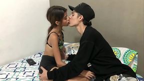 White girl with a big clit gets her pussy licked and fucked hard by a Colombian stud