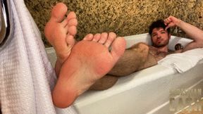 Foot Jock Bath Tease