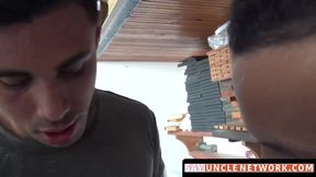 SayUncleNetwork.com - Straight Latino jock's raw fuck and cum shower debut