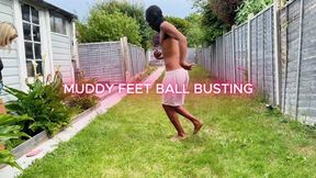 Muddy Feet Ball Busting