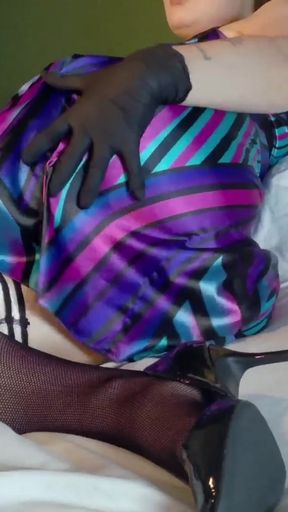 Satin Dress Teasing