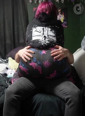 Busty emo teen takes a big BBC for an ass ride