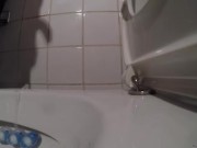 When you only see the shadow and the streaming pee