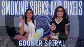 “Smoking Socks And Pixels Gooner Spiral” [SMOKING + PIXELS]