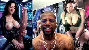 transgender anti-piracy crime squad jerking off her hard cum filled girl cock, ai generated