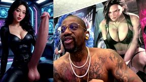transgender anti-piracy crime squad jerking off her hard cum filled girl cock, ai generated