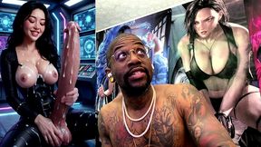 transgender anti-piracy crime squad jerking off her hard cum filled girl cock, ai generated