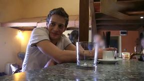 Twink sucks cock, gets fucked in the butt, takes a facial