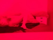 13 masturbating in my bed enjoying a huge dildo anal destruction
