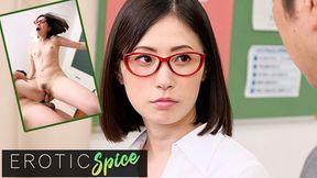 Dirty Desirable Asian Divorcee Fornicates with Educator Companion and Acquires Moist Silky Cunt&#x270C; Cream-Filling
