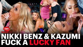 Appealing Nikki Benz and Kazumi - blonde smut - Pillow Talk
