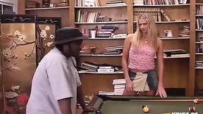 Dirty ex-wife gets fucked by her dark gardener while husband is away