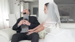 Kelsi fucks officiant just before wedding