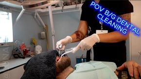 B/G Dental Cleaning: Watch me clean my friend Patient X teeth in many POV's🧤🦷🪥