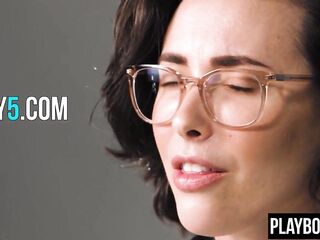 Hawt brunette Casey Calvert talks about masturbation and does it