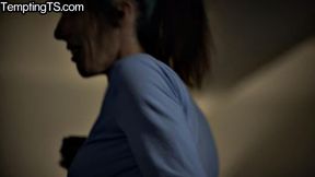 Big-titted Trans drilled by horny BF
