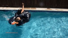 Madi B Frustrated by Leaks in Her Pool Floaties HD (1920x1080)