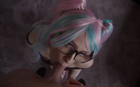 ScarletChase Gets Fucked In A Colorful Wig