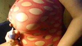 Boobs punish, whipped cream and cucumber fuck