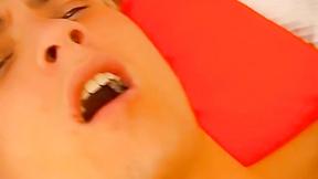 ”Gay guy butt toyed before taking on two rock solid cocks”