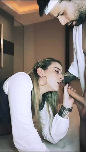Nanda Ragna blowjob compilation with cum on her pretty face