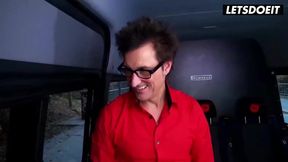 Buxom Teen Pina Deluxe Picked Up For Dirty Sex With Mature Cock In The Backseat - LETSDOEIT