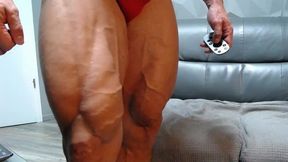 Flexing and posing in sexy underwear , jerking my 19 cms thick cock in many position.Hot ass show too.