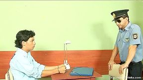 RaunchyTwinks Video: Twink Gets Caught by cop 1/2