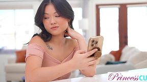 Begging Stepbro Can’t Say No When This Asian Slut Lulu Chu Demands His Hard Cock Right Now