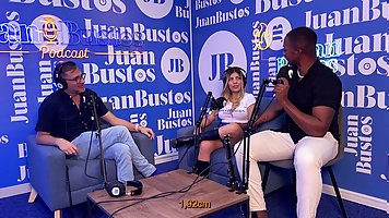 Busty Latina Shaira Psychosex is surprised by the BBC on podcast