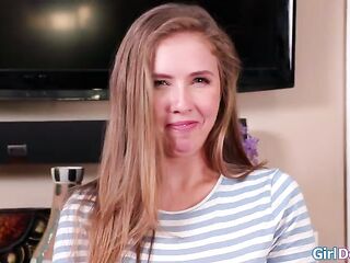 After stepmom Kendra Lust put her stepdaughter Lena Pauls hand between her legs the babe can't assist herself.The big boobs milf lets her lick her vagina