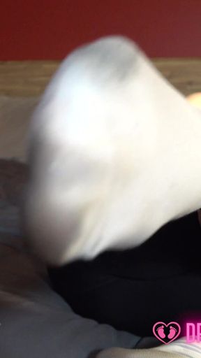 Harmony's Three Week Worn White Socks - Dreamgirls in Socks