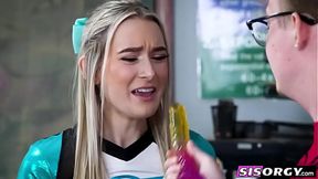Sexy Stepsisters Get Fucked Like Animals In The Classroom While Cheating On Exams - www SisOrgy com
