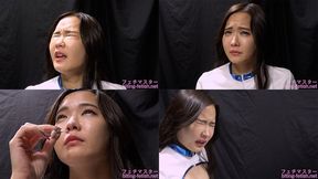 Narumi Hirose - CLOSE-UP of Japanese cute girl SNEEZING - MOV