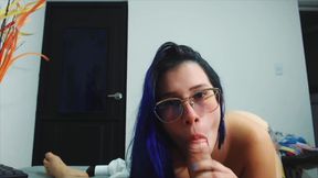 A big ass Colombian eats my cock