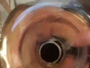 POV - inside anal view test - horny husbands dirty cuckold wet ass hole looks like vagina