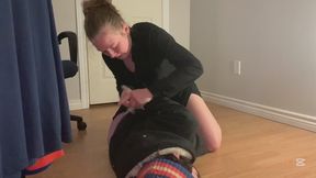 Tightly bound and mummified with duct tape