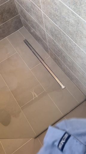Short Bathroom Cumshot