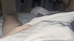 I just was lying in my bad when my roommate decided to make me a handjob, with fantastic orgasm