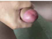 ゲイの早漏チンポを何度も寸止めして大量射精／Massive ejaculation by stopping gay premature ejaculation penis many times