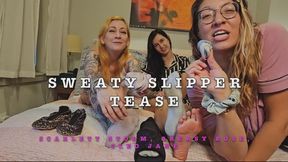 Sweaty Slipper Tease with Greasy Rose and Cleo Jane