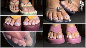 Juliette-RJ Your Foot Fetish Flip Flops Haul Extreme Close UP - FOOT FETISH - SOLO FEMALE - FEET POINTING - FLIP FLOPS - BBW FEET - BRAZILIAN GODDESS - FLOOR POV - GOONING - WIGGILING TOES - TOE POINTING - WEDGES