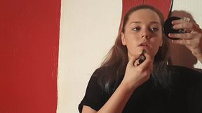 Sophie Applies Her Lipstick (4K)