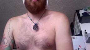 Hairy, Pierced, Jerking Off